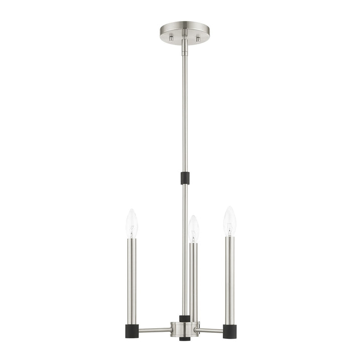 3 Light Brushed Nickel Chandelier