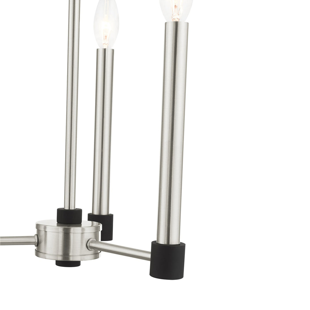 3 Light Brushed Nickel Chandelier