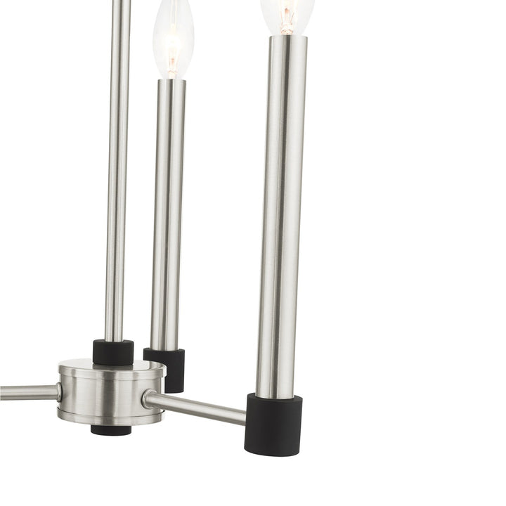 3 Light Brushed Nickel Chandelier