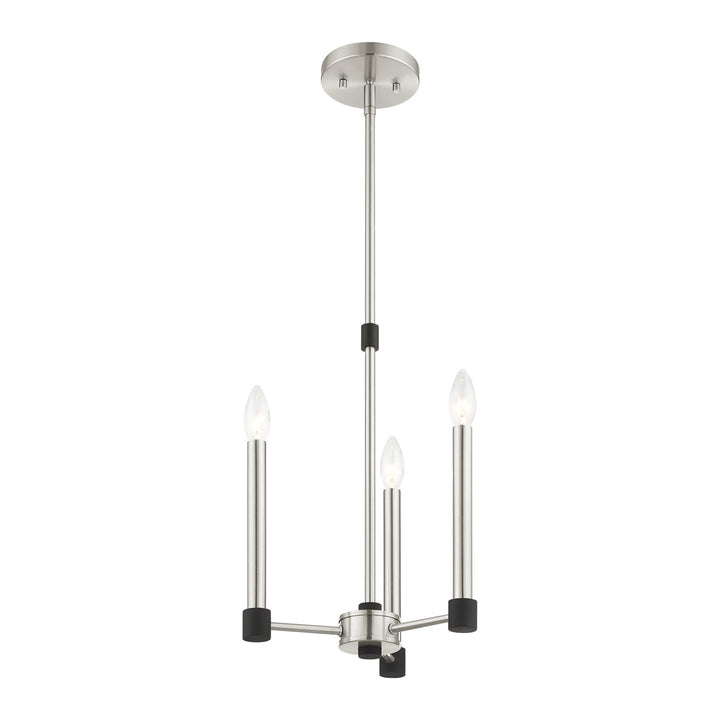 3 Light Brushed Nickel Chandelier