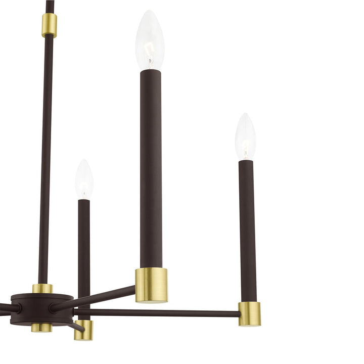 5 Light Bronze Chandelier