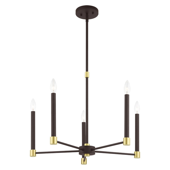 5 Light Bronze Chandelier