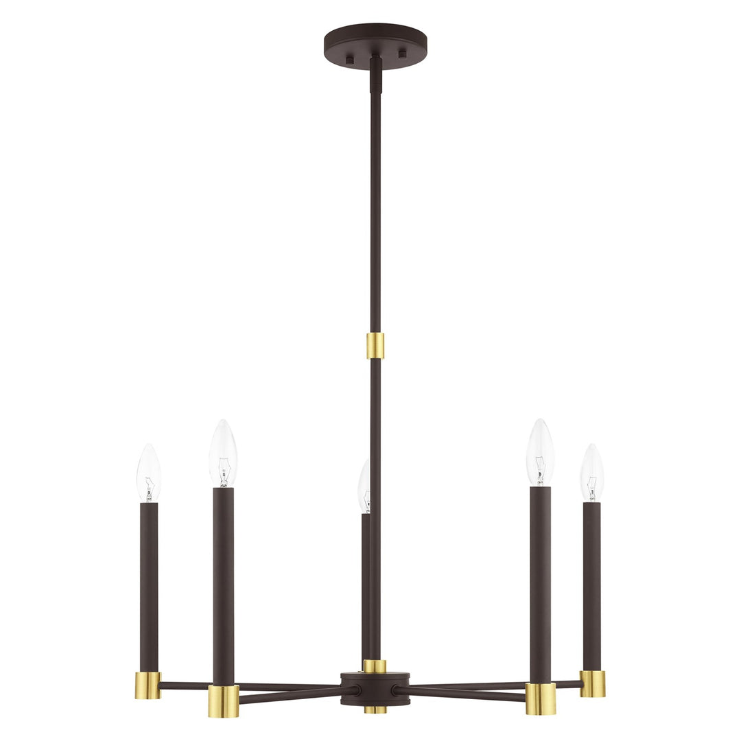 5 Light Bronze Chandelier