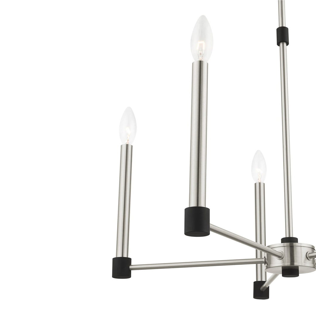 5 Light Brushed Nickel Chandelier