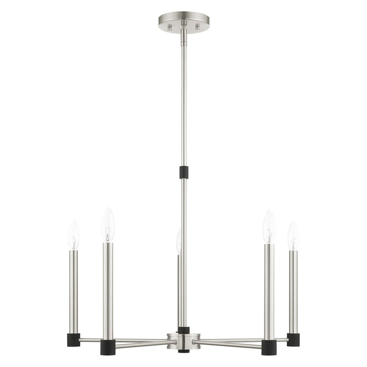 5 Light Brushed Nickel Chandelier