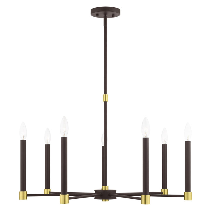 7 Light Bronze Chandelier by Livex Lighting