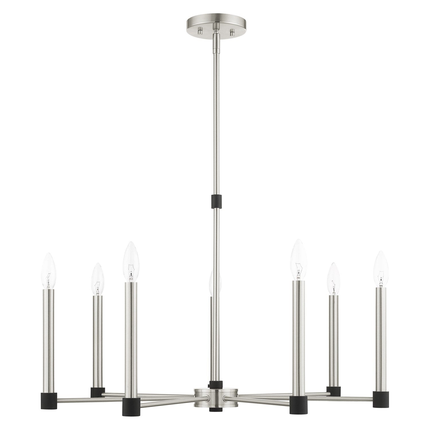 7 Light Brushed Nickel Chandelier