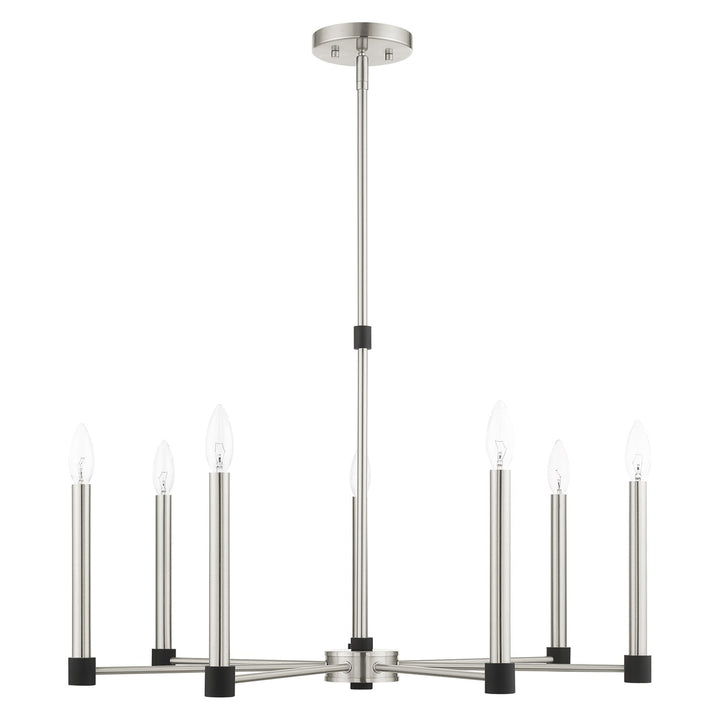7 Light Brushed Nickel Chandelier