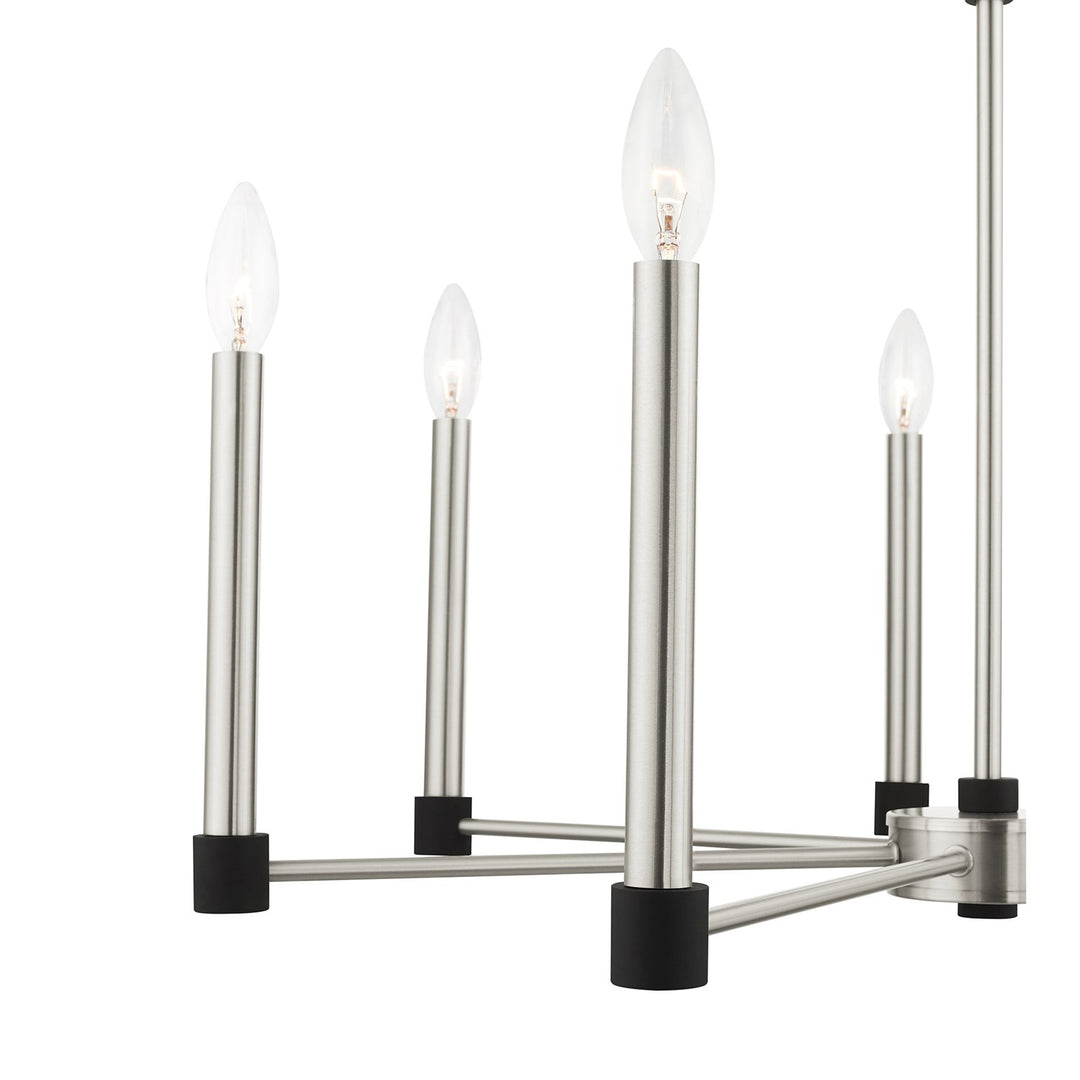 7 Light Brushed Nickel Chandelier