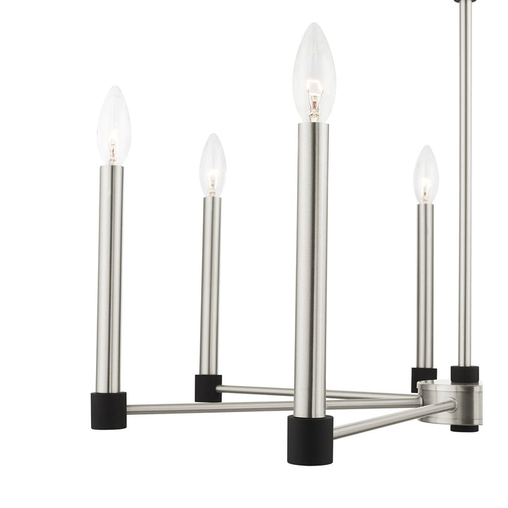 7 Light Brushed Nickel Chandelier