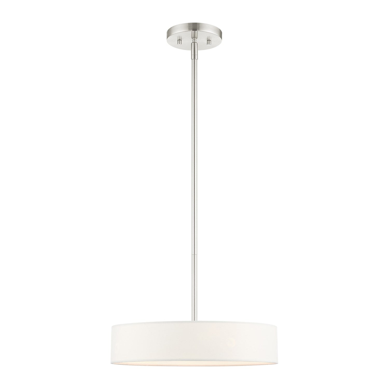 4 Light Brushed Nickel Chandelier by Livex Lighting