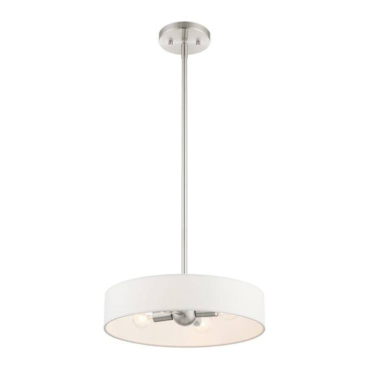 4 Light Brushed Nickel Chandelier