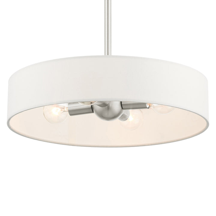 4 Light Brushed Nickel Chandelier