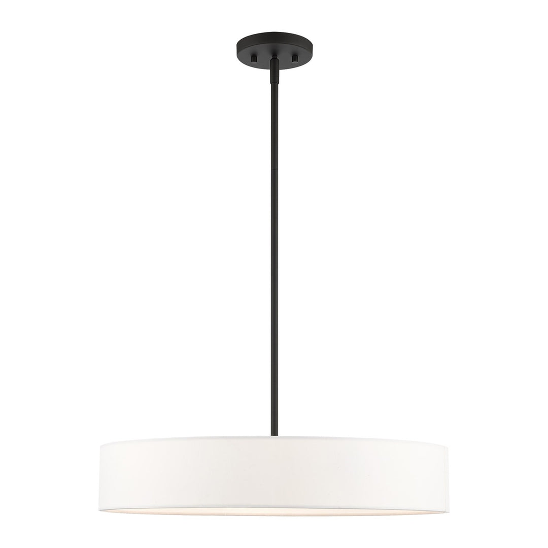 4 Light Black Chandelier by Livex Lighting