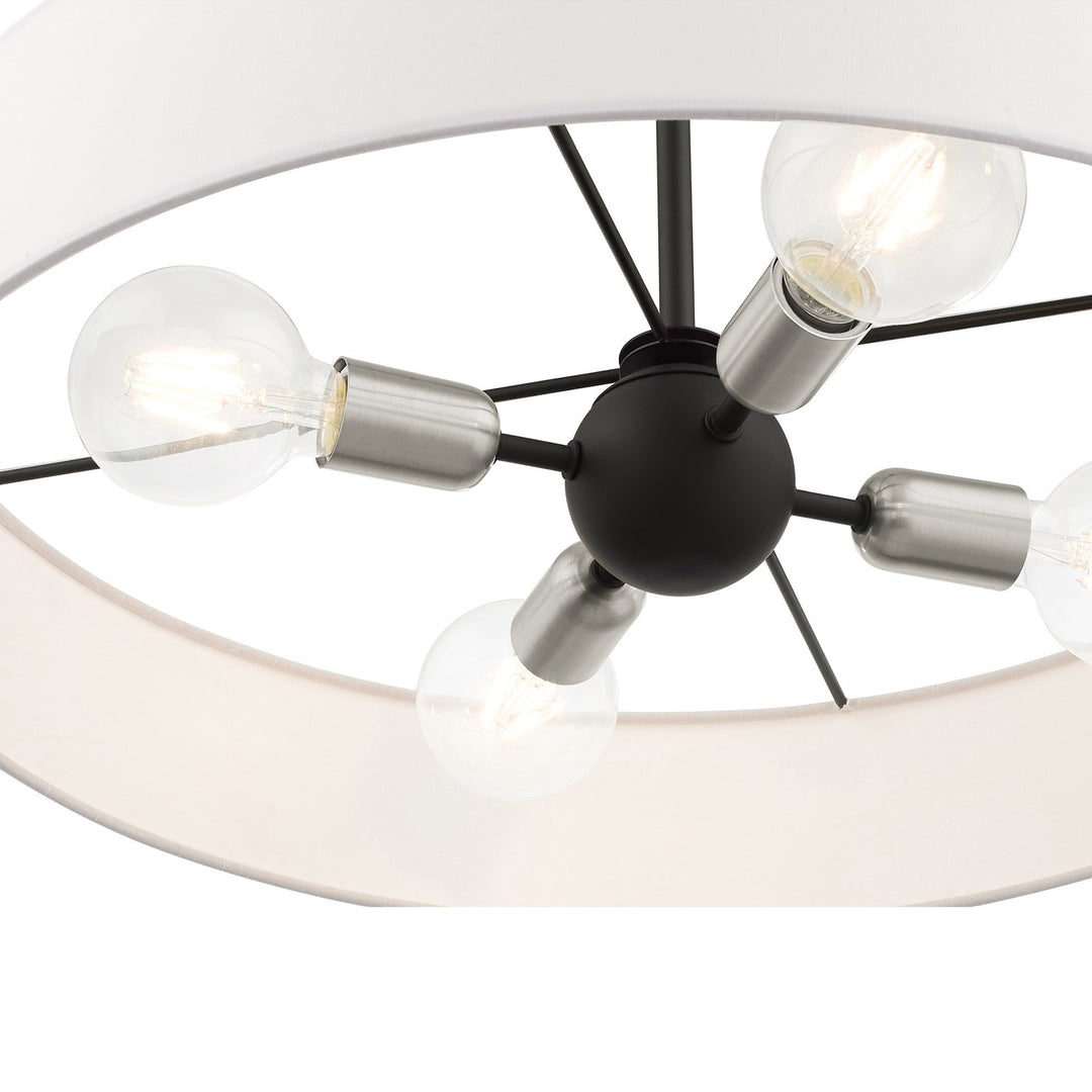 4 Light Black Chandelier