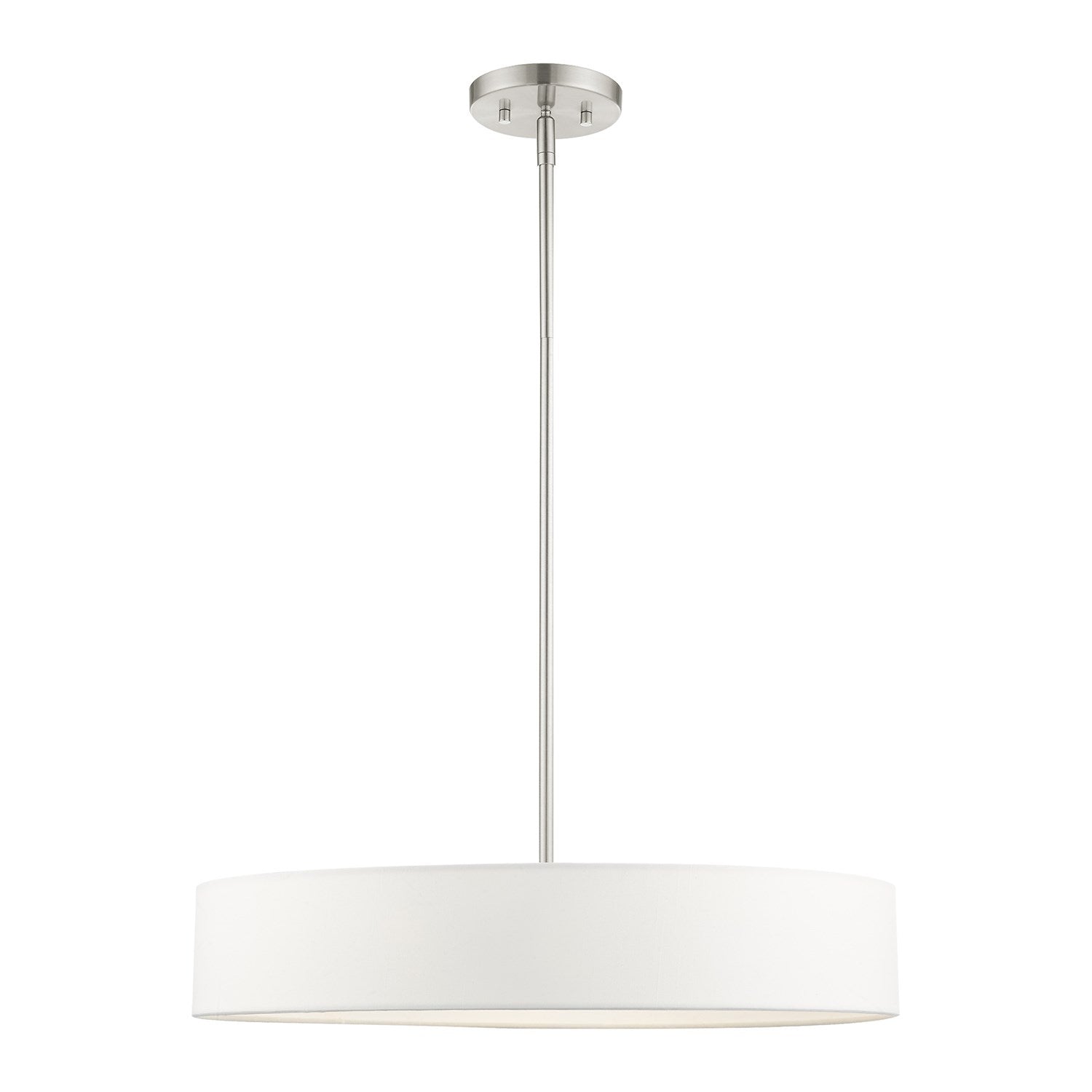 4 Light Brushed Nickel Chandelier by Livex Lighting