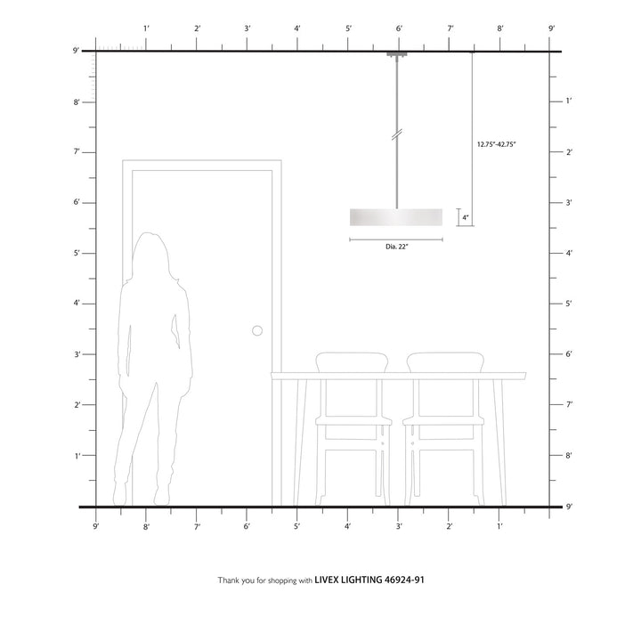 4 Light Brushed Nickel Chandelier
