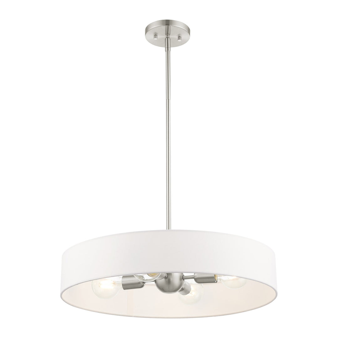 4 Light Brushed Nickel Chandelier