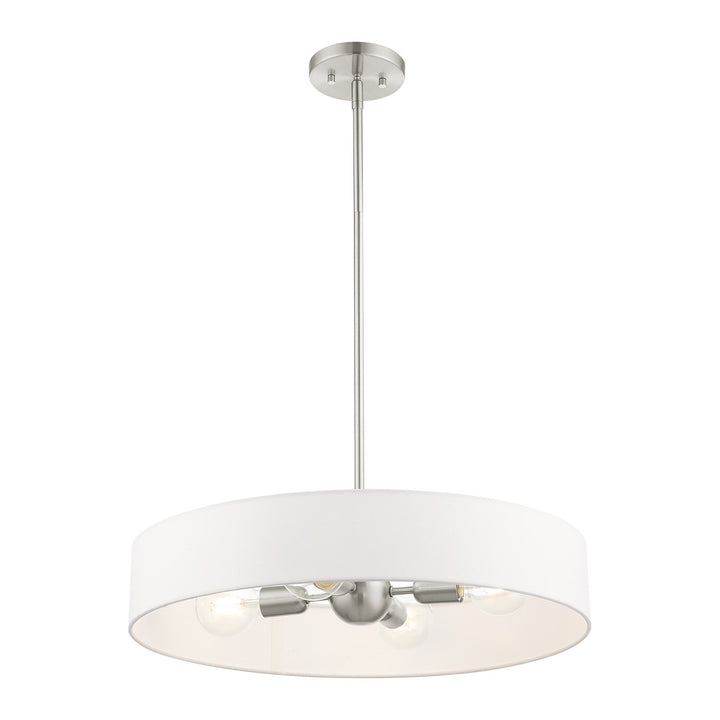 4 Light Brushed Nickel Chandelier