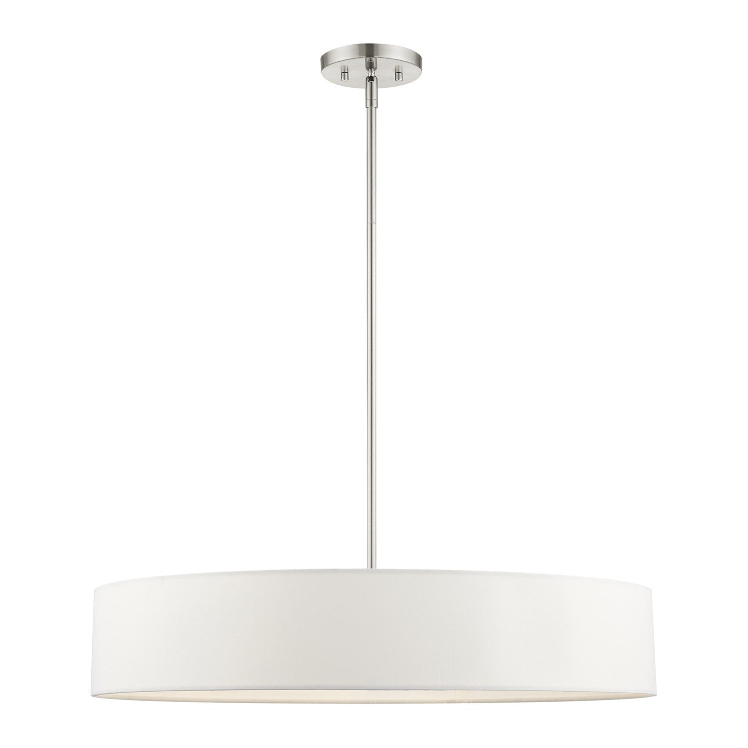 5 Light Brushed Nickel Chandelier by Livex Lighting