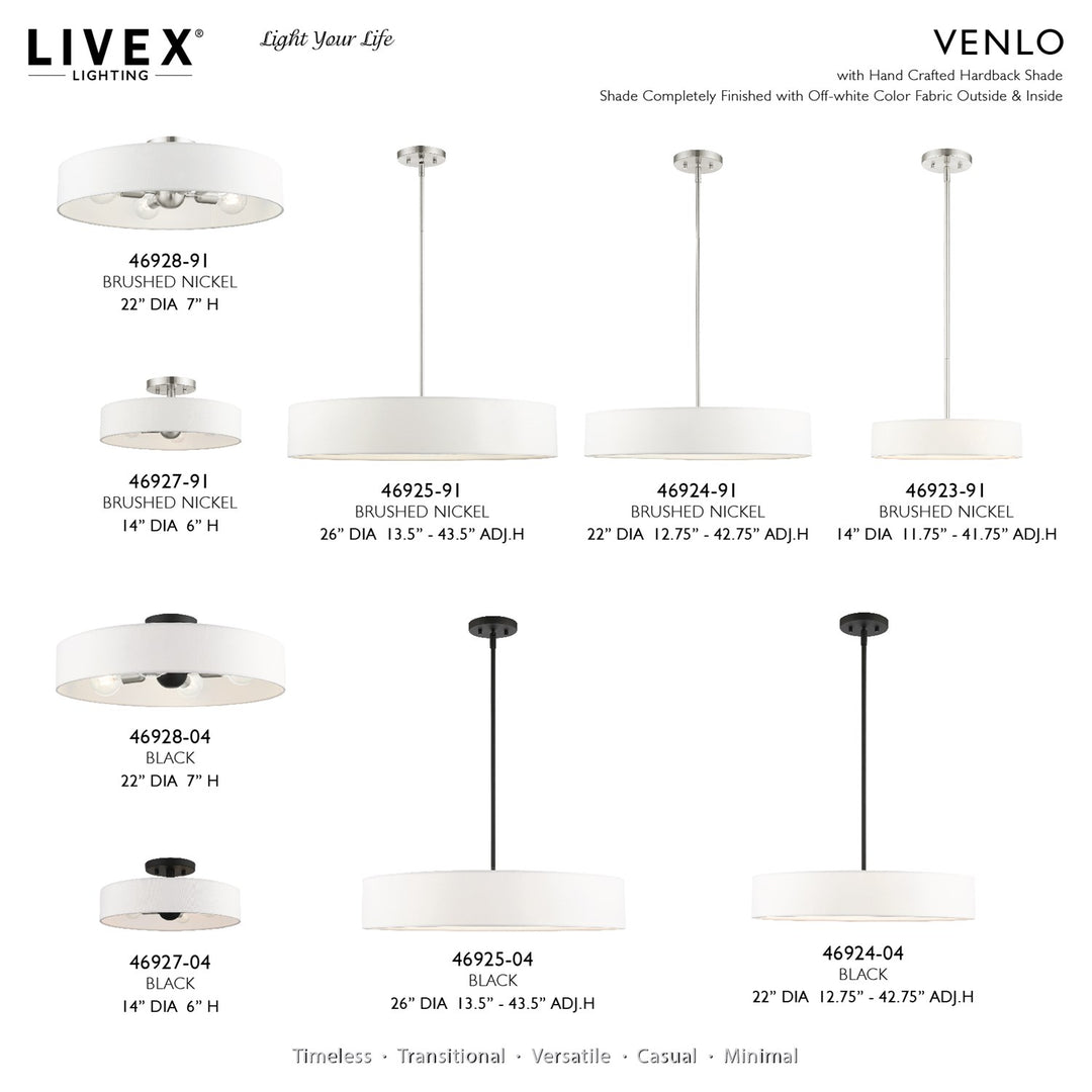 5 Light Brushed Nickel Chandelier