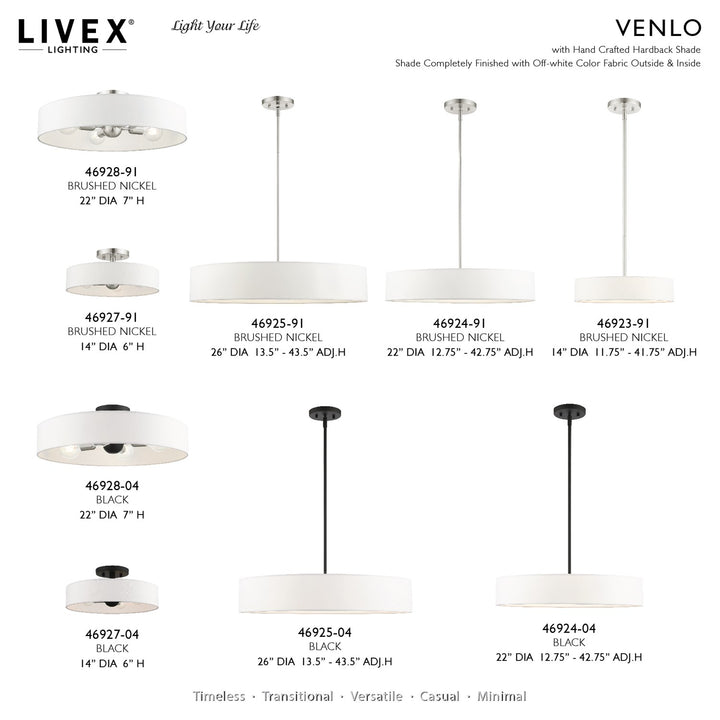 5 Light Brushed Nickel Chandelier