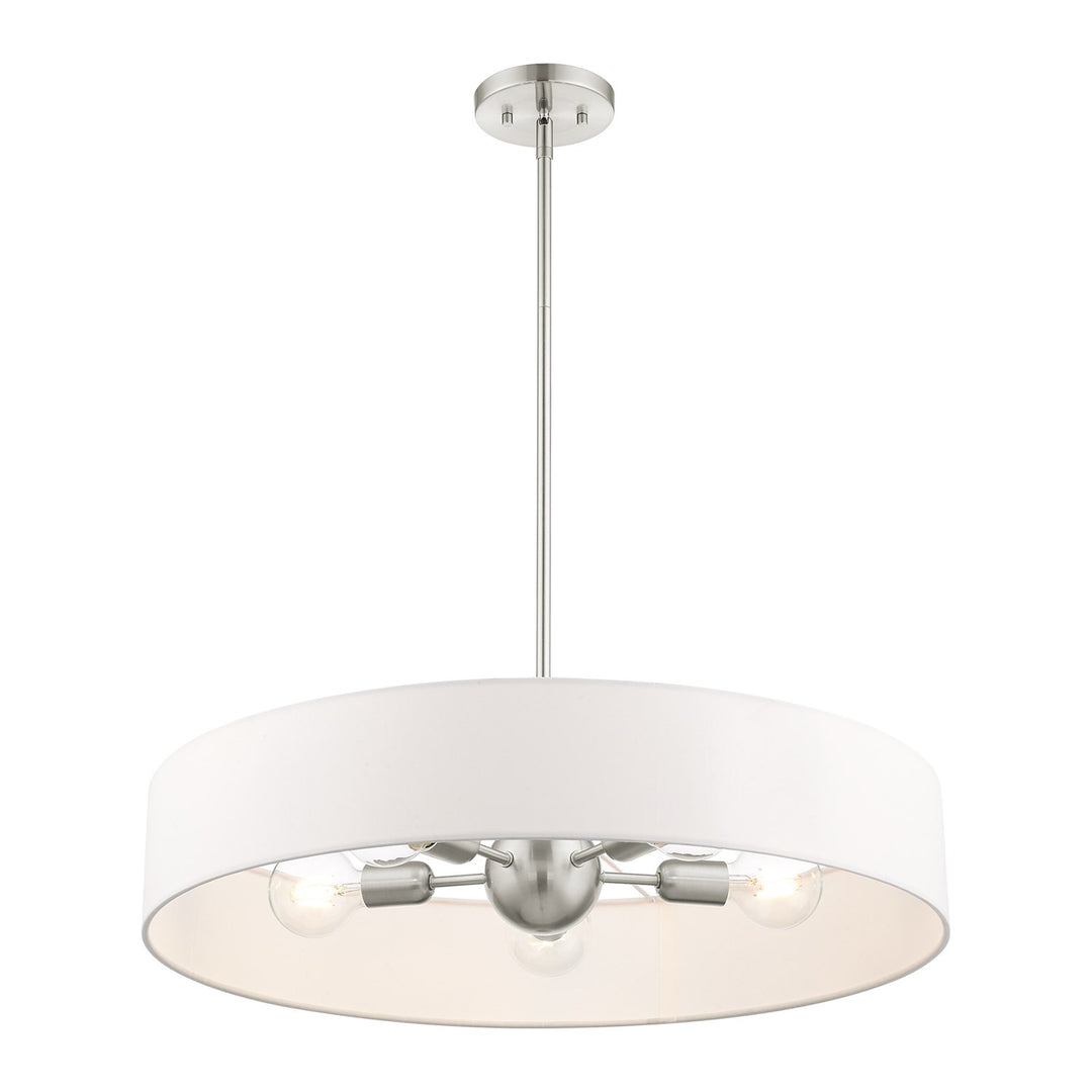 5 Light Brushed Nickel Chandelier