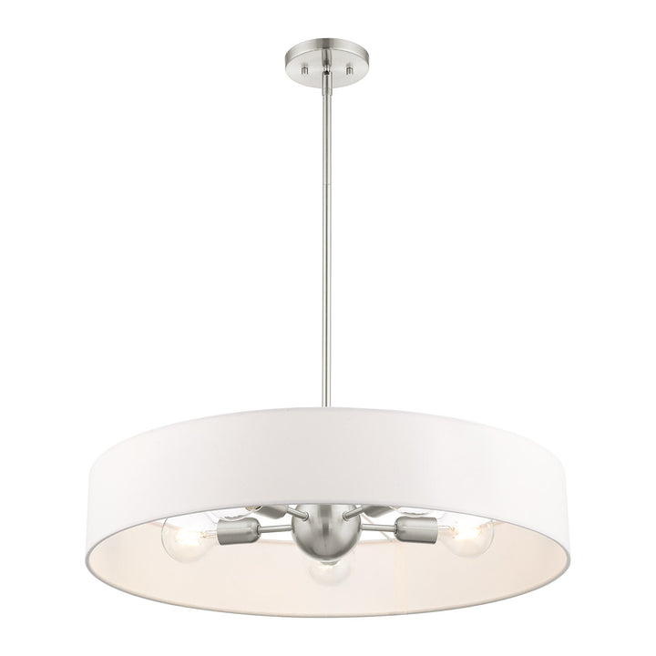 5 Light Brushed Nickel Chandelier