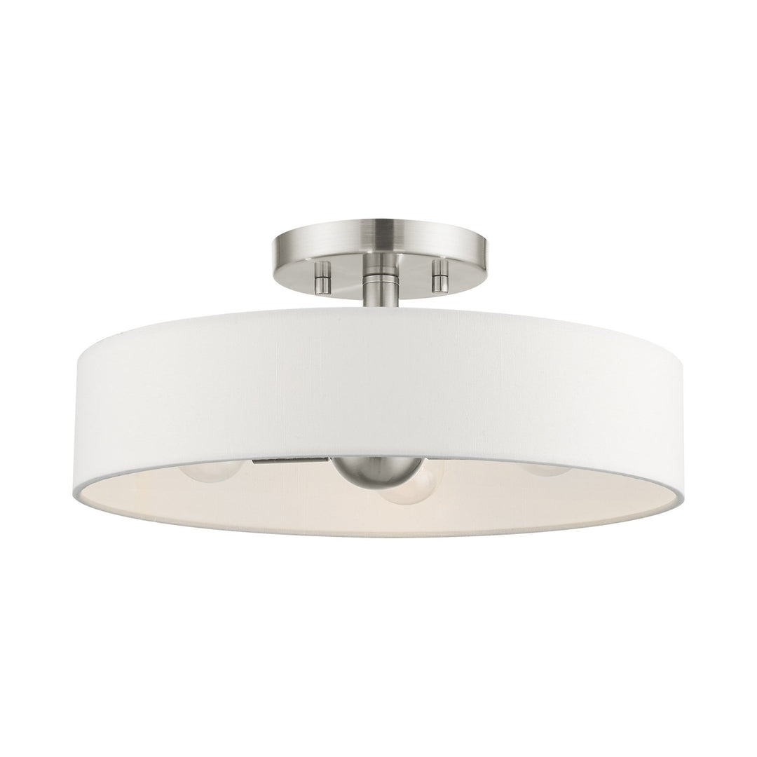 4 Light Brushed Nickel Semi Flush Mount by Livex Lighting
