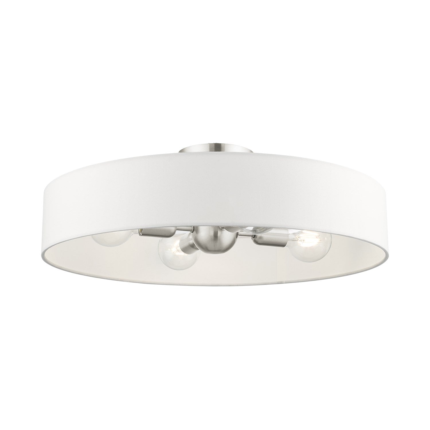 4 Light Brushed Nickel Semi Flush Mount by Livex Lighting