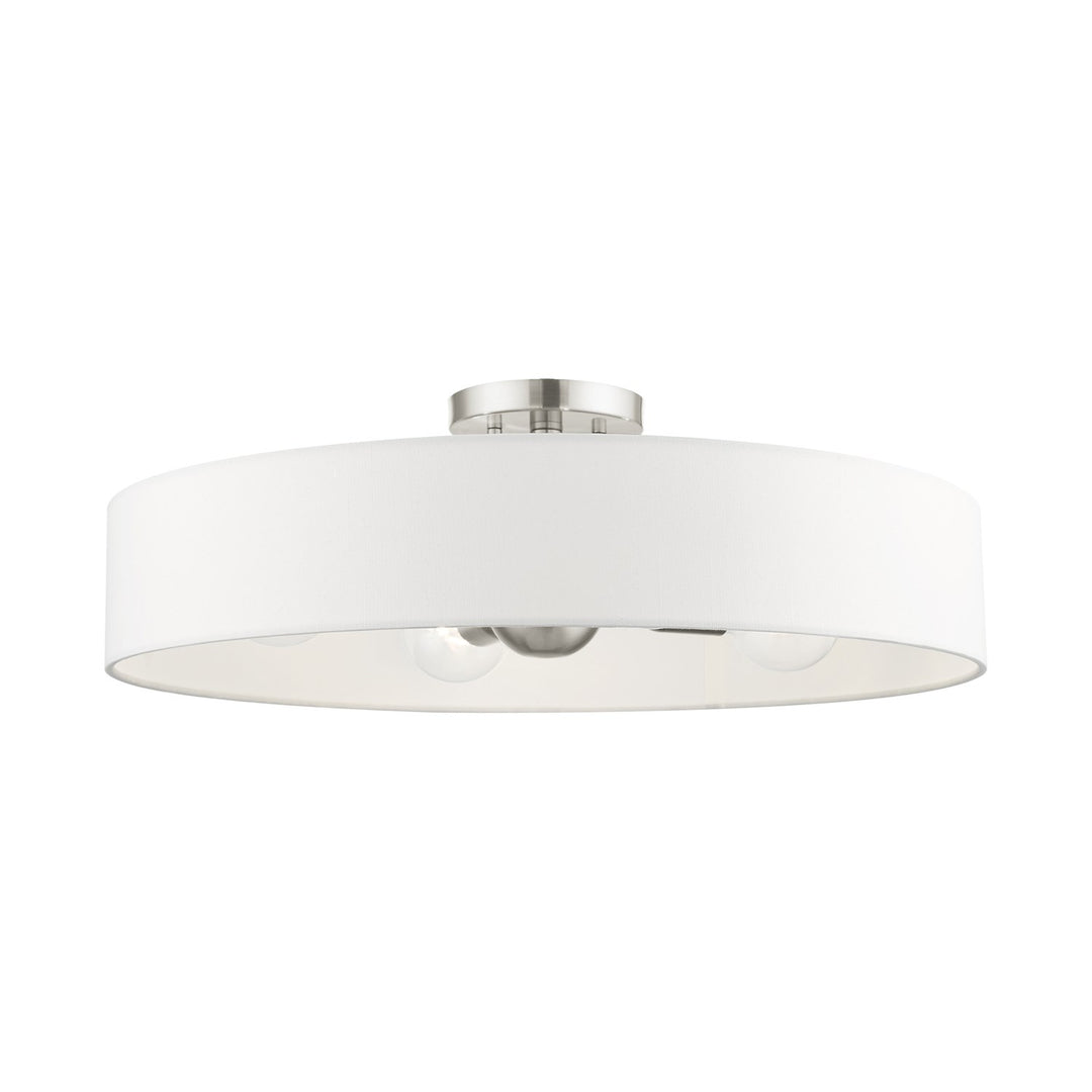 4 Light Brushed Nickel Semi Flush Mount