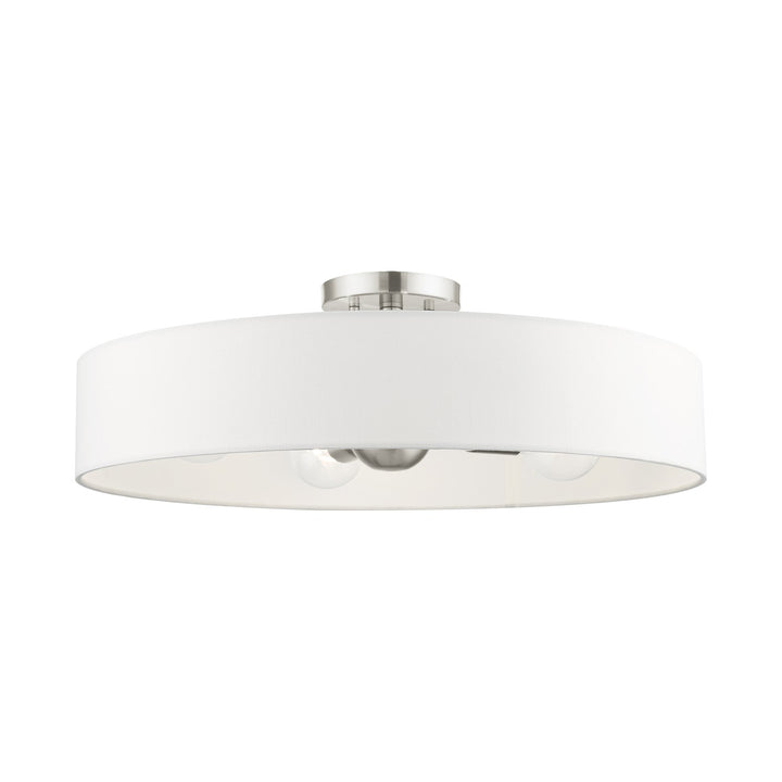 4 Light Brushed Nickel Semi Flush Mount