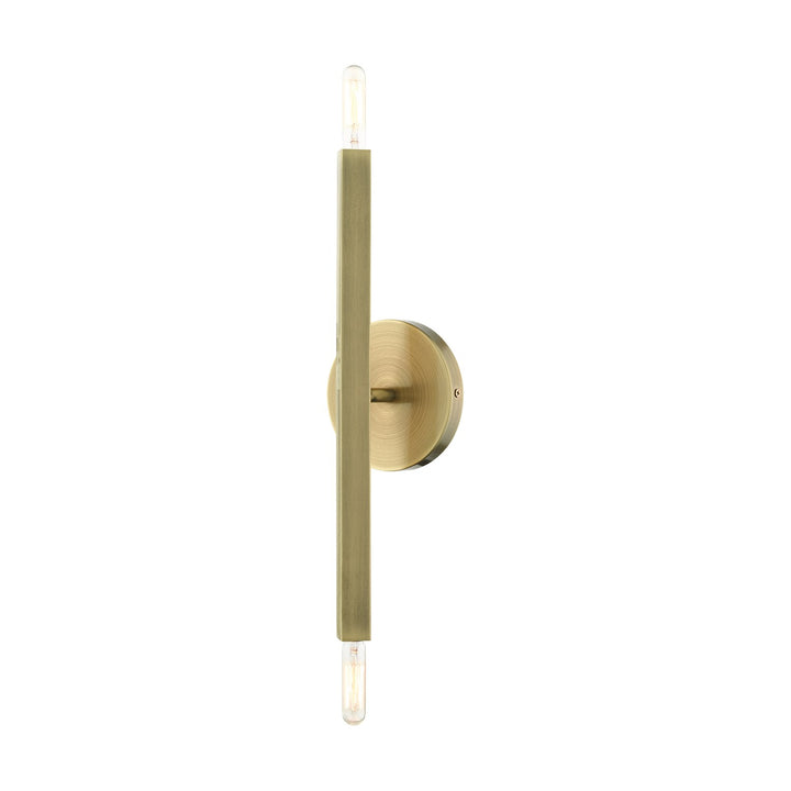 2 Light Antique Brass Ada Sconce by Livex Lighting