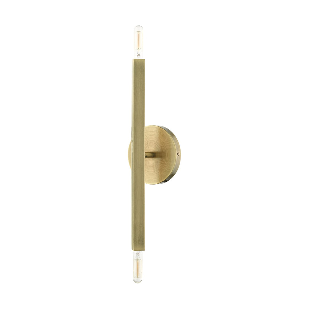 2 Light Antique Brass Ada Sconce