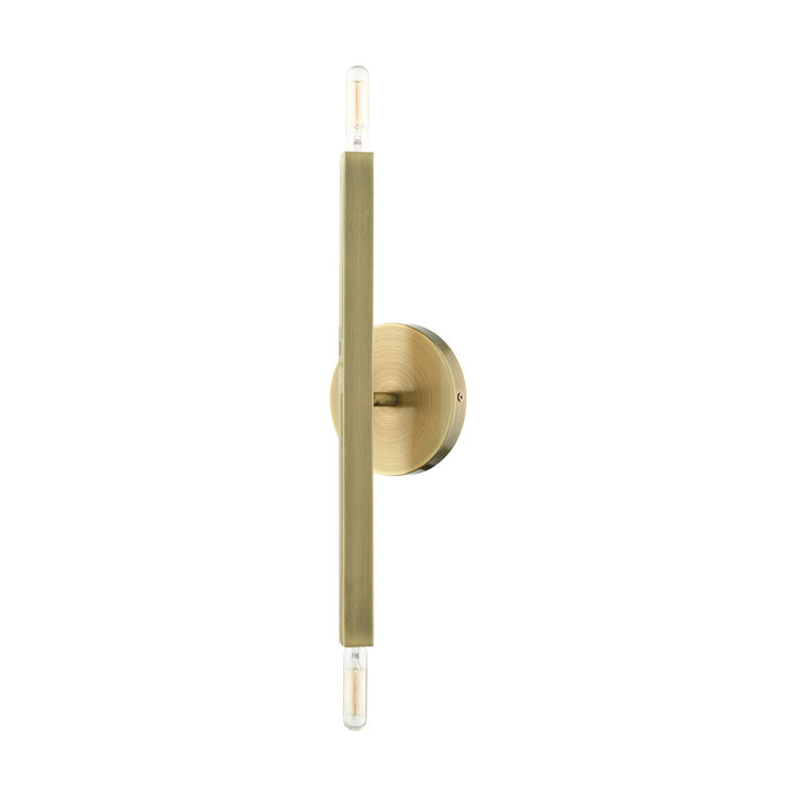 2 Light Antique Brass Ada Sconce