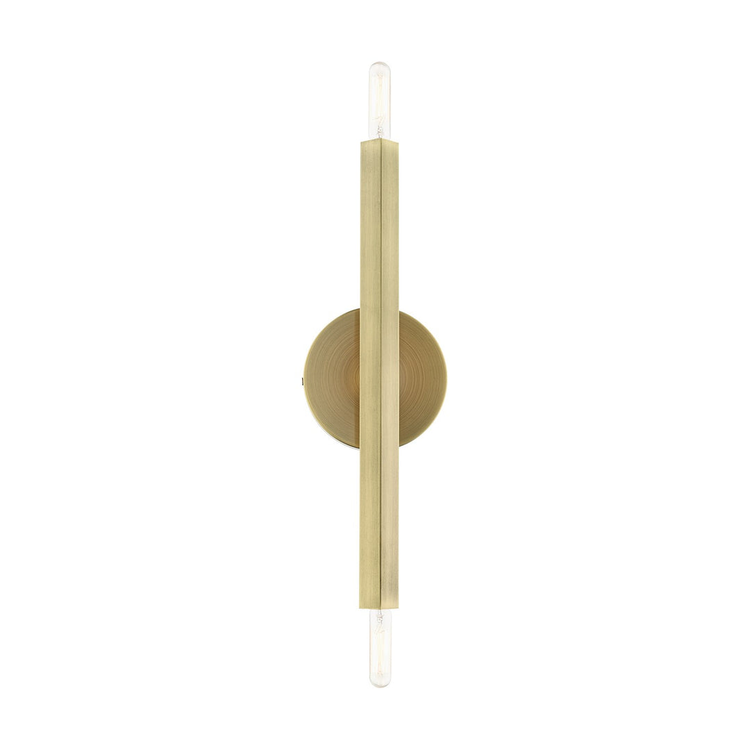 2 Light Antique Brass Ada Sconce