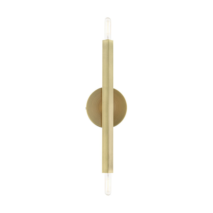 2 Light Antique Brass Ada Sconce