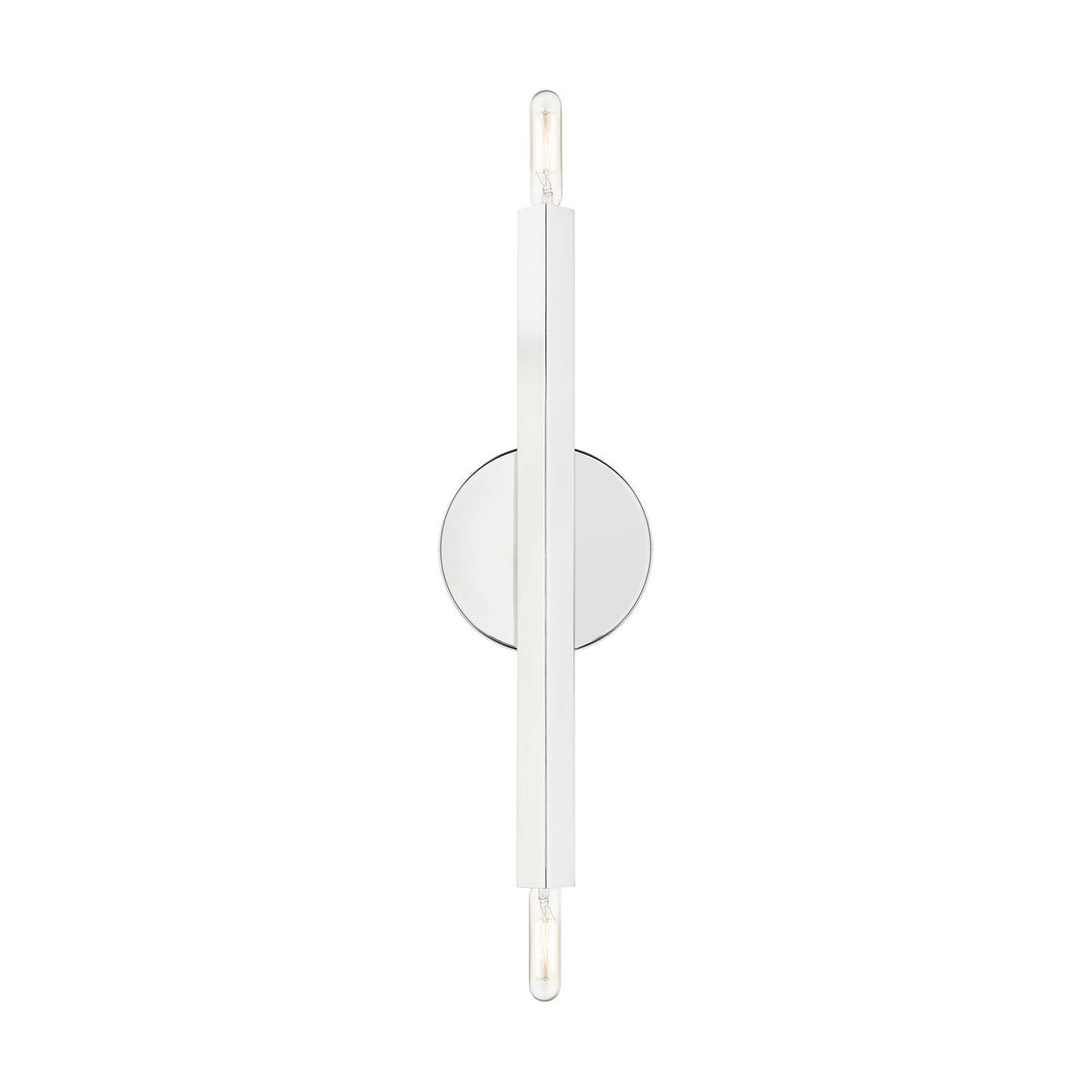 2 Light Polished Chrome Ada Sconce