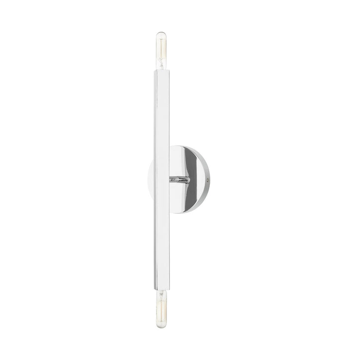 2 Light Polished Chrome Ada Sconce