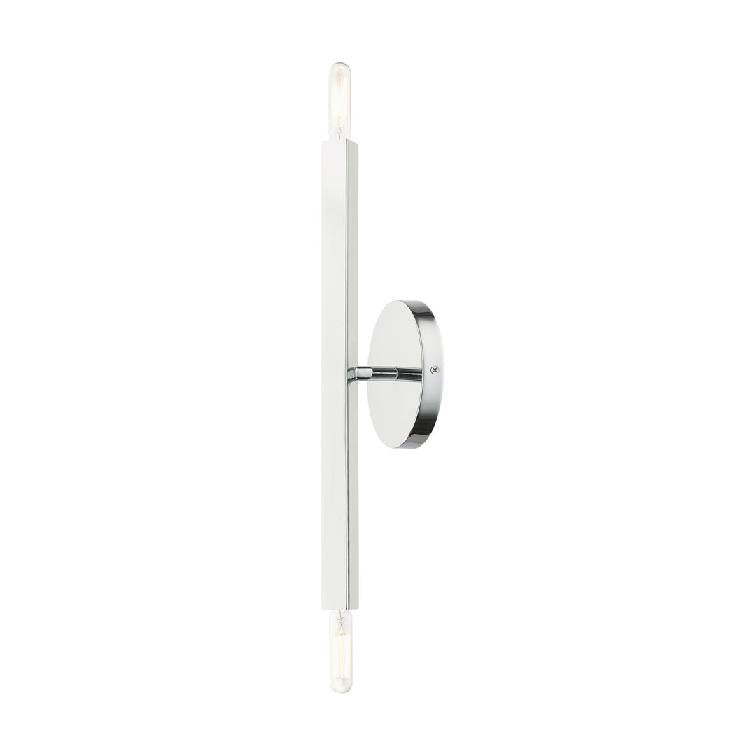 2 Light Polished Chrome Ada Sconce
