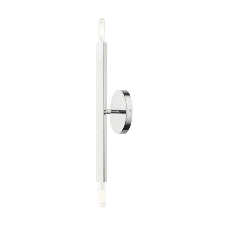2 Light Polished Chrome Ada Sconce