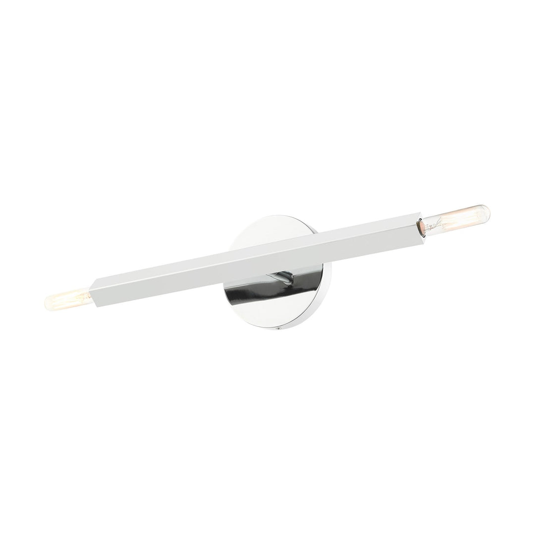 2 Light Polished Chrome Ada Sconce