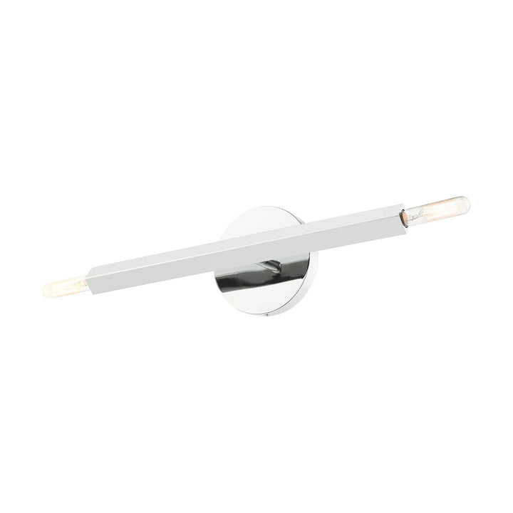 2 Light Polished Chrome Ada Sconce