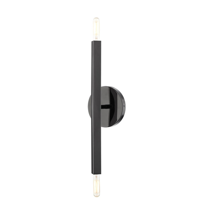 2 Light Black Chrome Ada Sconce by Livex Lighting