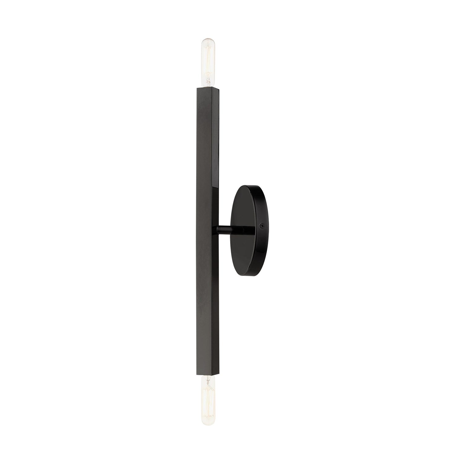 2 Light Black Chrome Ada Sconce