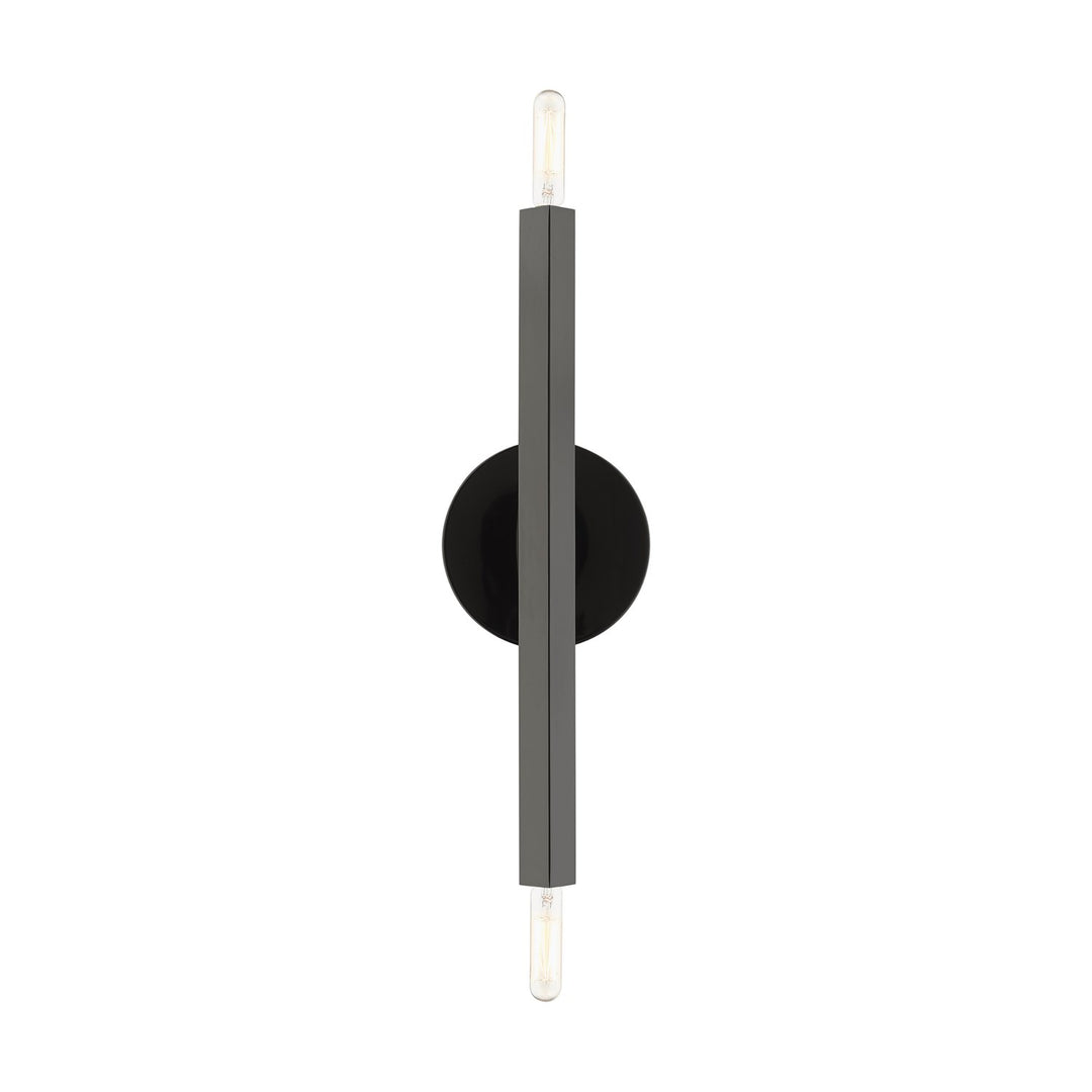 2 Light Black Chrome Ada Sconce
