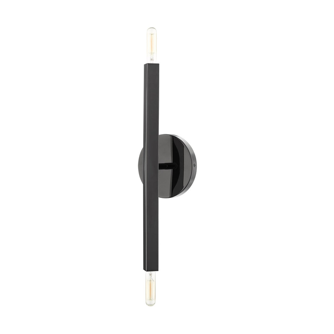 2 Light Black Chrome Ada Sconce