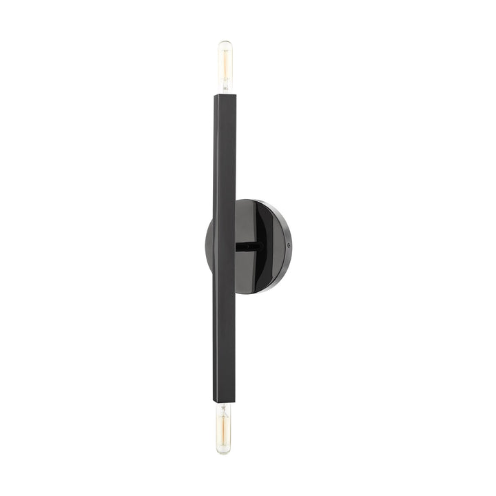 2 Light Black Chrome Ada Sconce