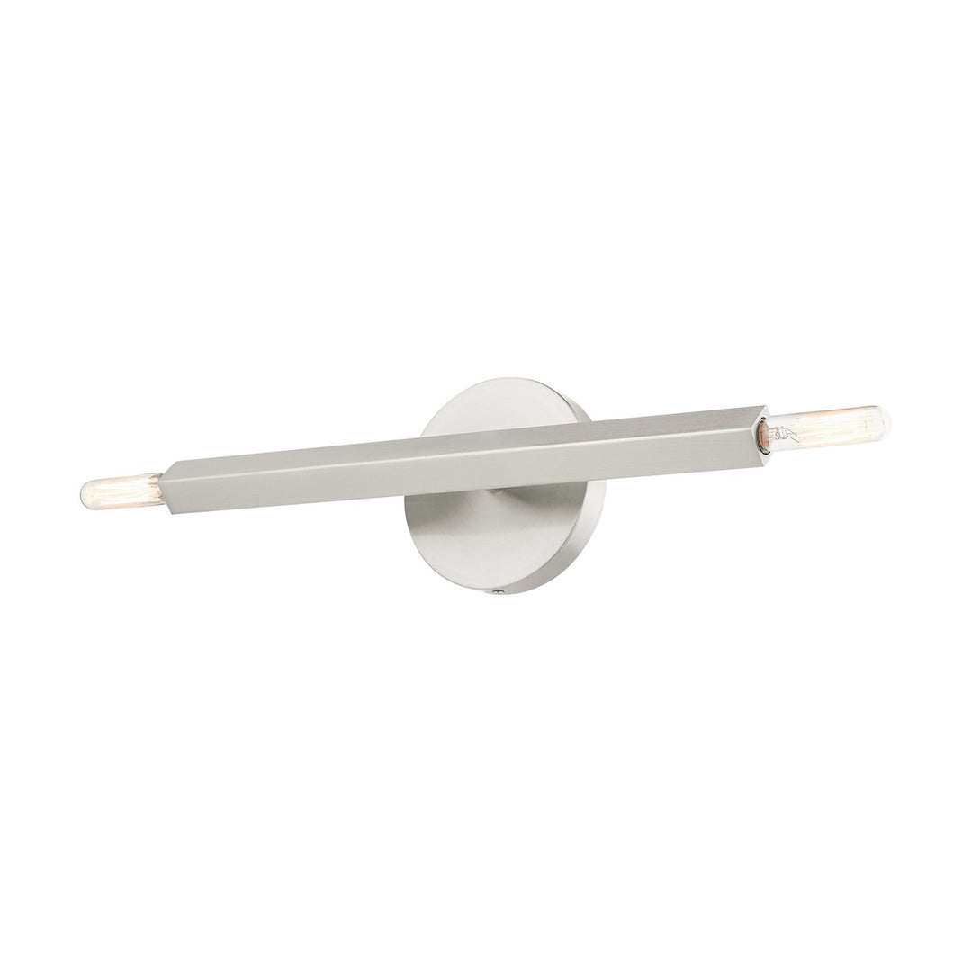 2 Light Brushed Nickel Ada Sconce
