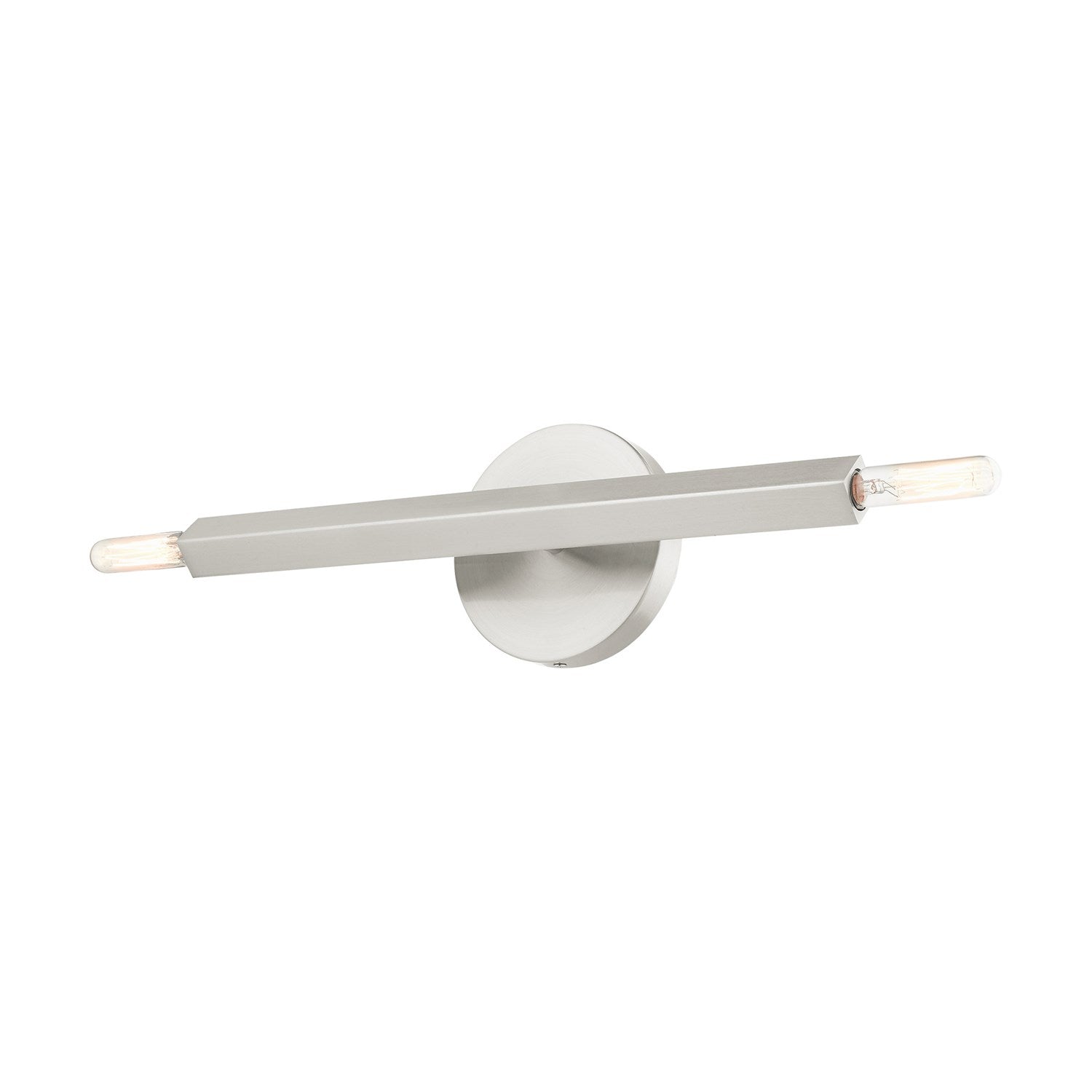 2 Light Brushed Nickel Ada Sconce